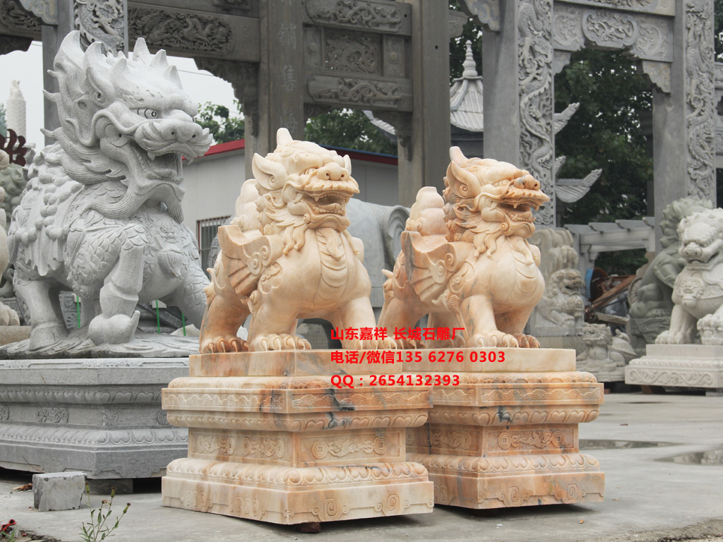 點擊查看詳細信息<br>標題：石貔貅擺放大門口圖片 閱讀次數：0